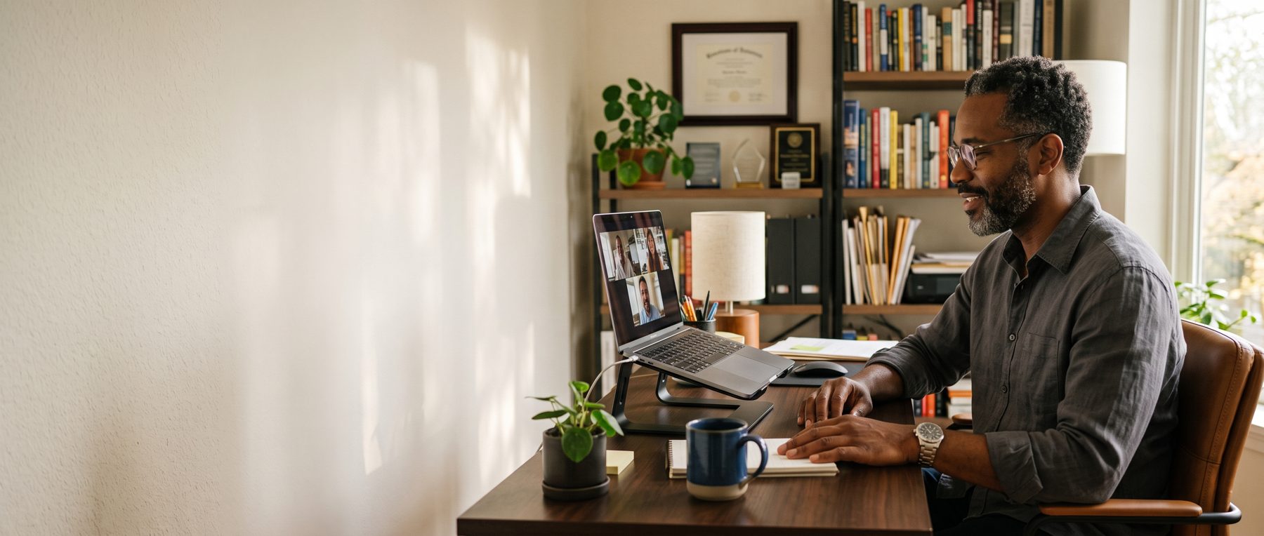 A WeAssist recruiter holding three candidate profiles