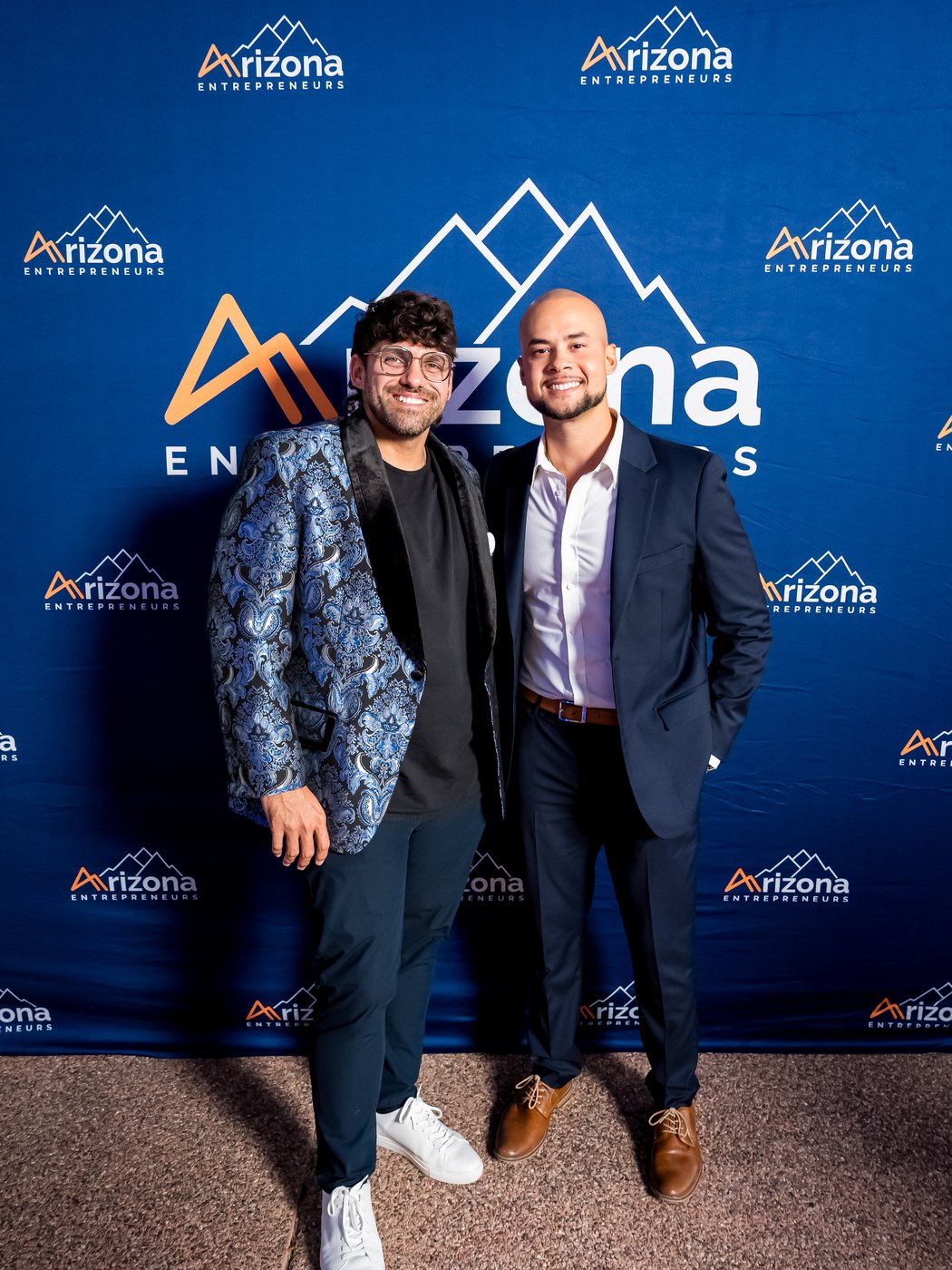 Reef with a fellow founder at the Arizona Entrepreneurs anniversary