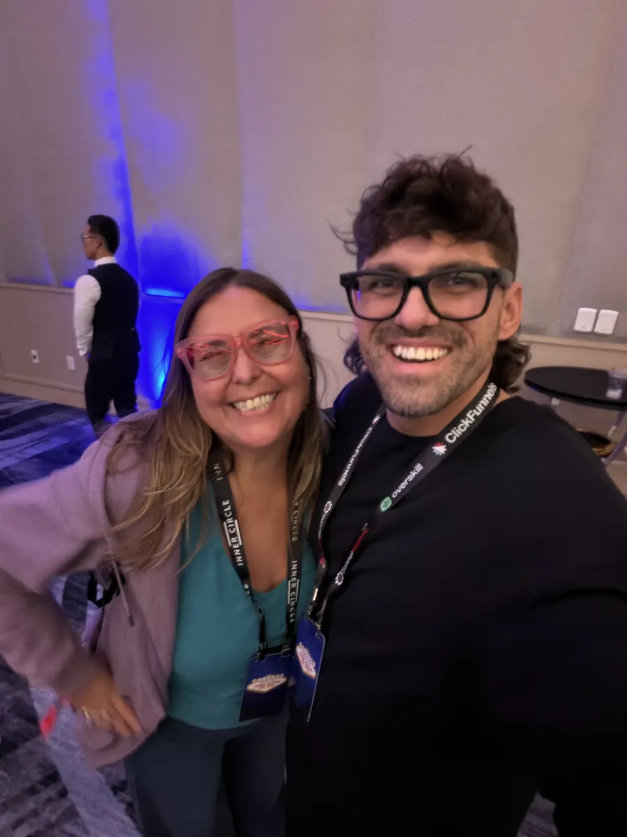 Reef with a guest at Funnel Hacking LIVE