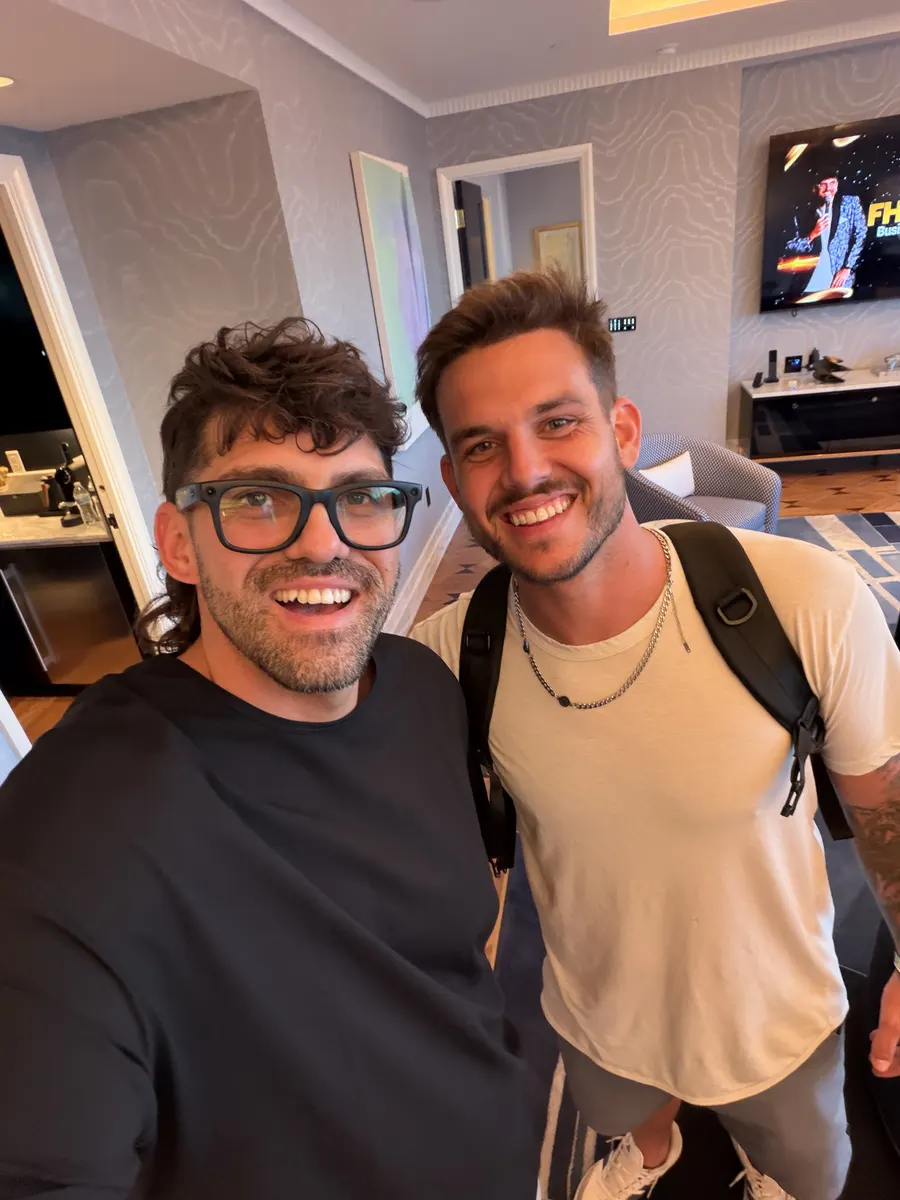 Reef with a guest at Funnel Hacking LIVE