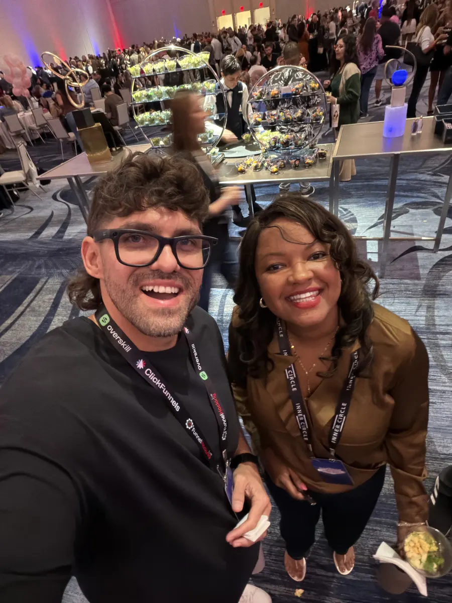 Reef with a guest at Funnel Hacking LIVE