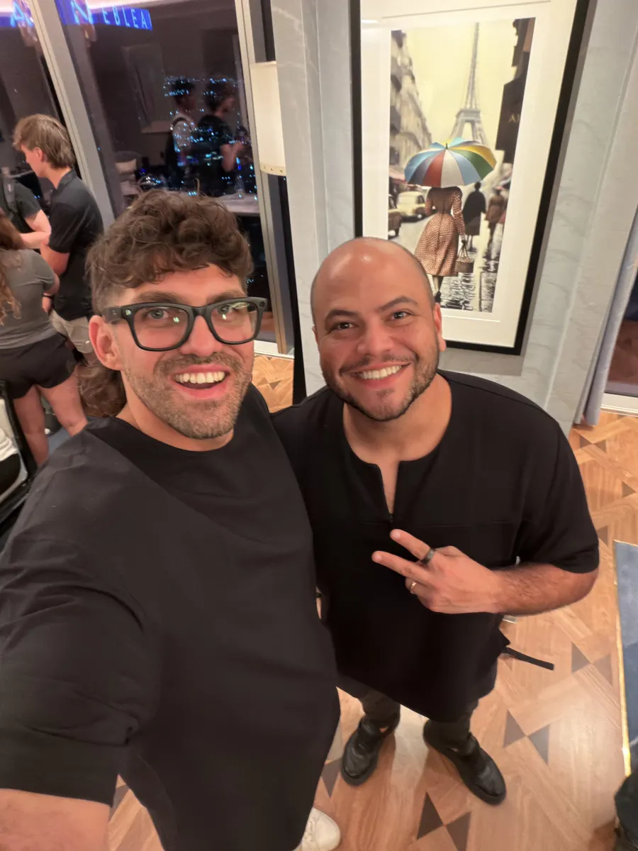 Reef with a guest at Funnel Hacking LIVE