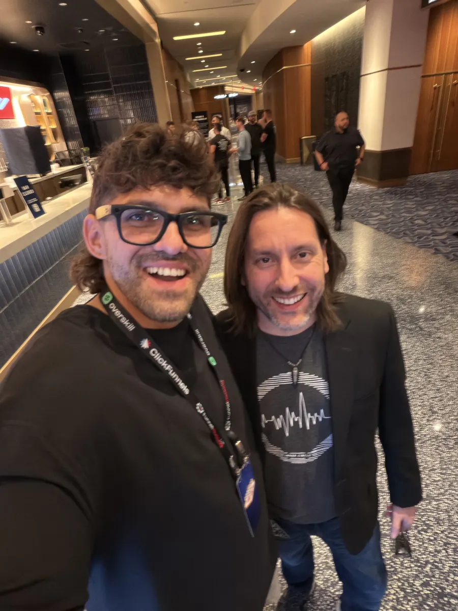 Reef with a guest at Funnel Hacking LIVE