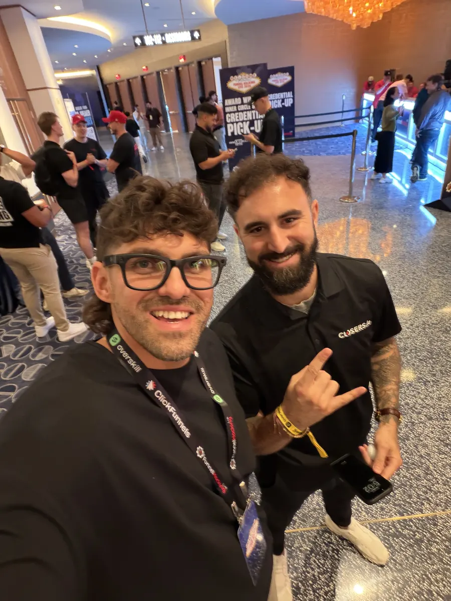 Reef with a guest at Funnel Hacking LIVE