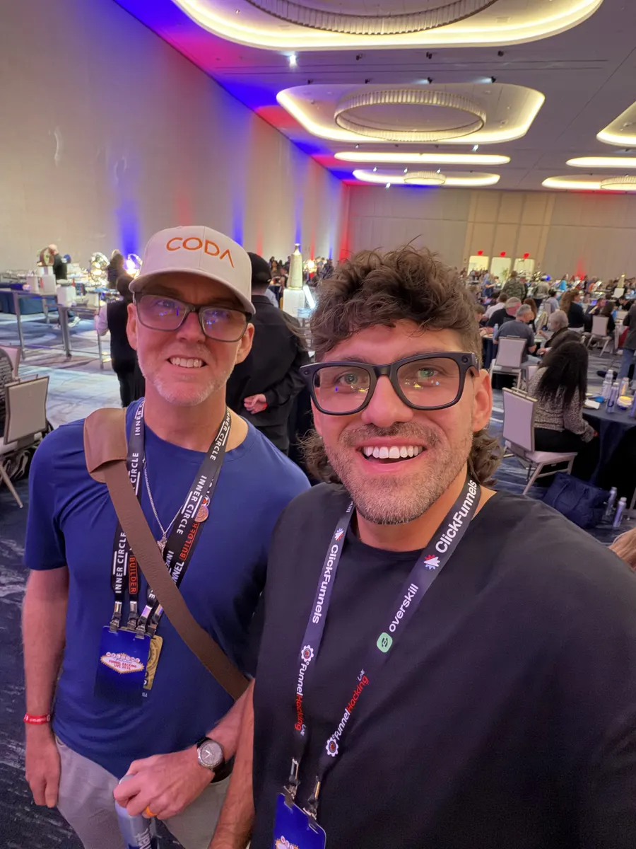 Reef with a guest at Funnel Hacking LIVE