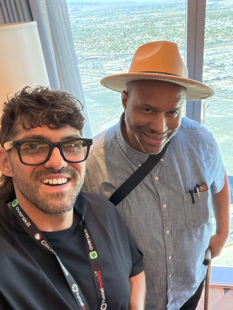 Reef with a guest at Funnel Hacking LIVE