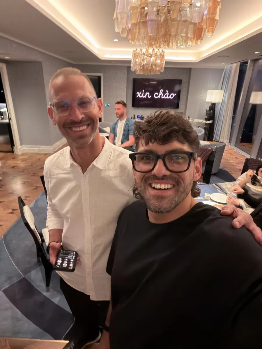 Reef with a guest at Funnel Hacking LIVE